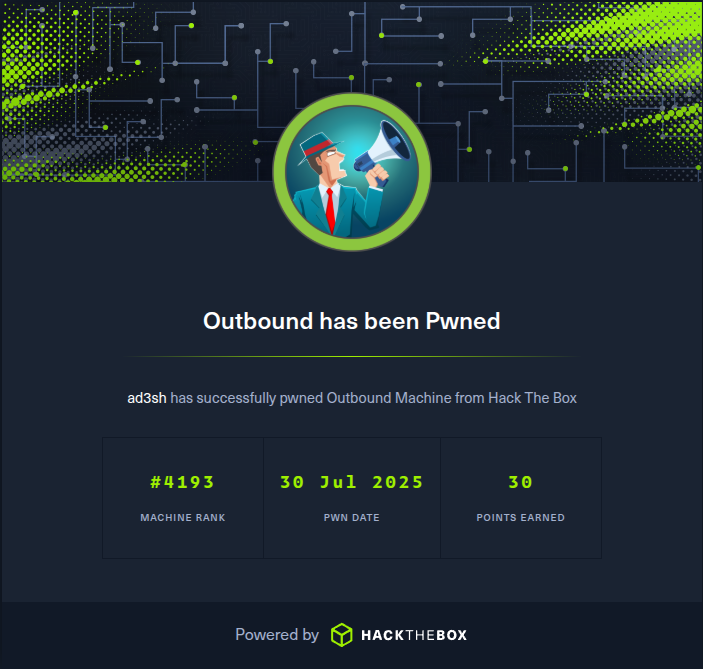 Outbound Machine Achievement